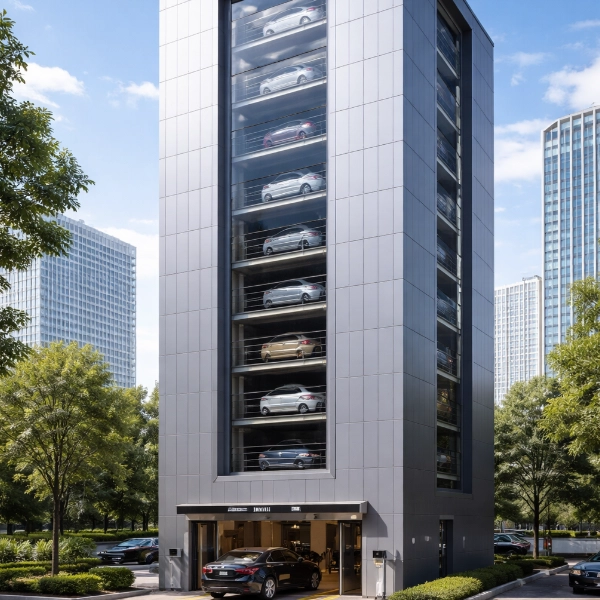 Closed Steel Structure Tower Parking