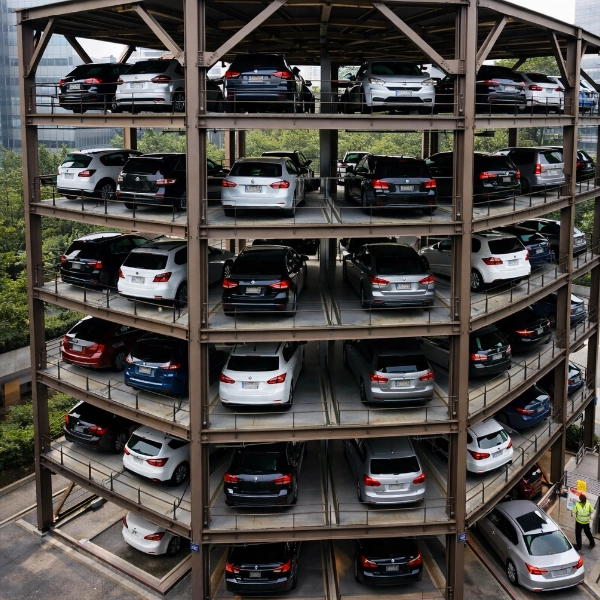 Open Steel Structure Tower Parking